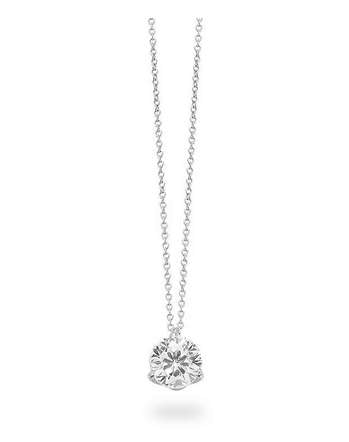 Pre-Owned Roberto Coin ~1.24ctw (H/SI1 )Diamond Pendant 18", Diamond Grading Report by AGS/RC #006314