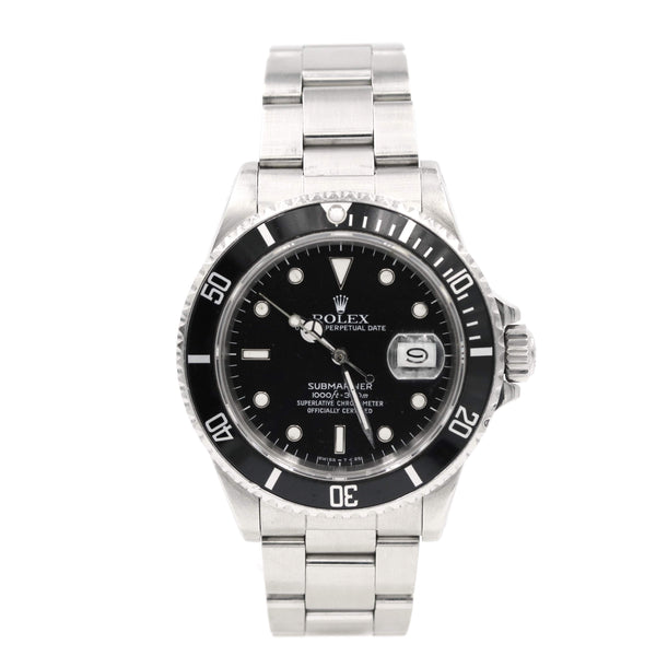 PRE-OWNED WATCH; Rolex Stainless Steel Submariner Date, Circa 1995 Provident Jewelery