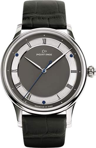 Jaquet Droz Watch Automatic L'Origine Steel 43mm On Bracelet, Has Leather Band In Box SuperB 1921.1/721364 Provident Jewelery