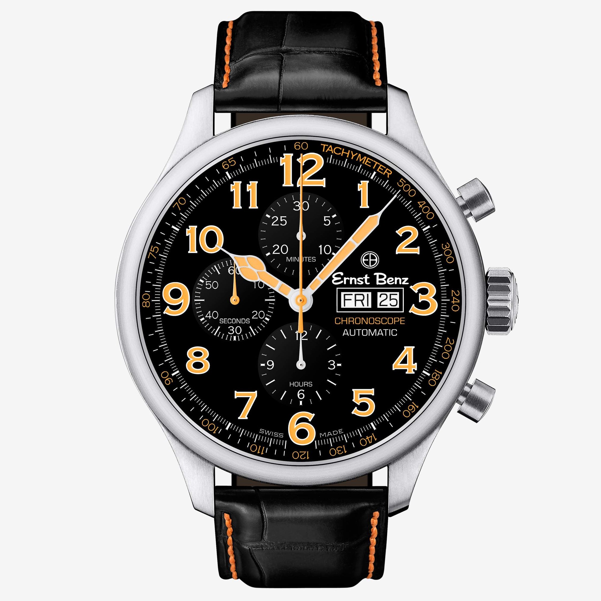 Ernst Benz ChronoScope 47mm Stainless Steel Chronograph Watch