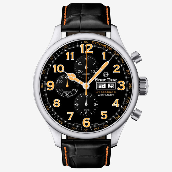 Ernst Benz ChronoScope 47mm Stainless Steel Chronograph Watch
