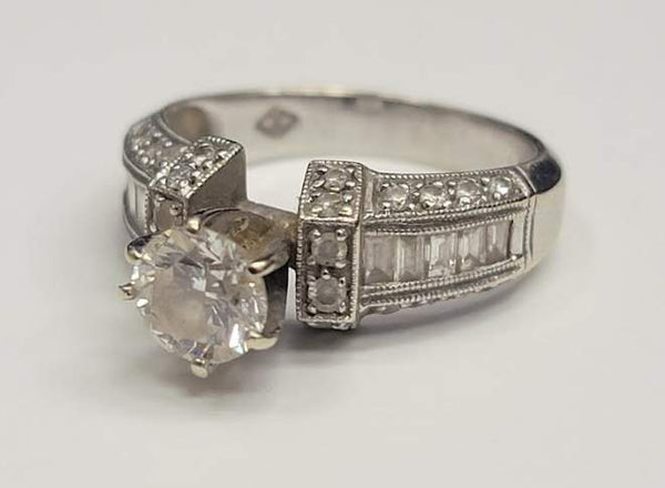 14kt White Gold 1.59ct Diamond Engagement Ring