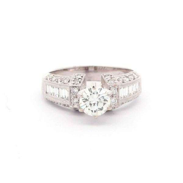 14kt White Gold 1.59ct Diamond Engagement Ring