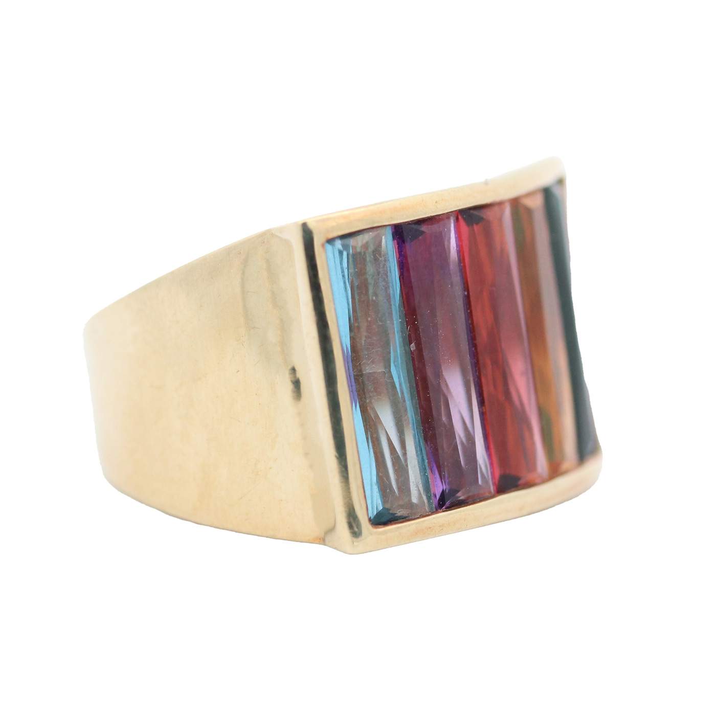 H. Stern 18kt Yellow Gold Multicolor Gemstone Ring