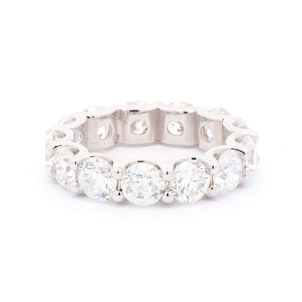 14kt White Gold Diamond Shared-Prong Eternity Band