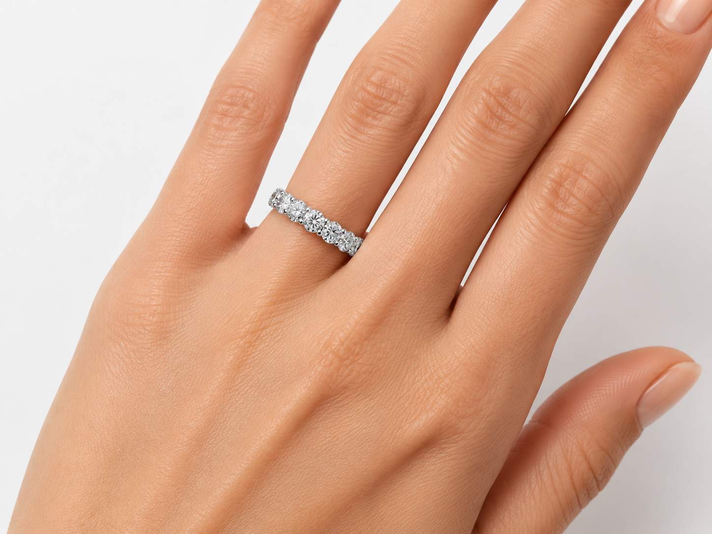 Tiffany & Co. Platinum Diamond Eternity Band