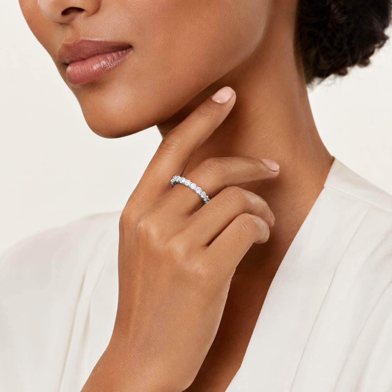 Tiffany & Co. Platinum Diamond Eternity Band
