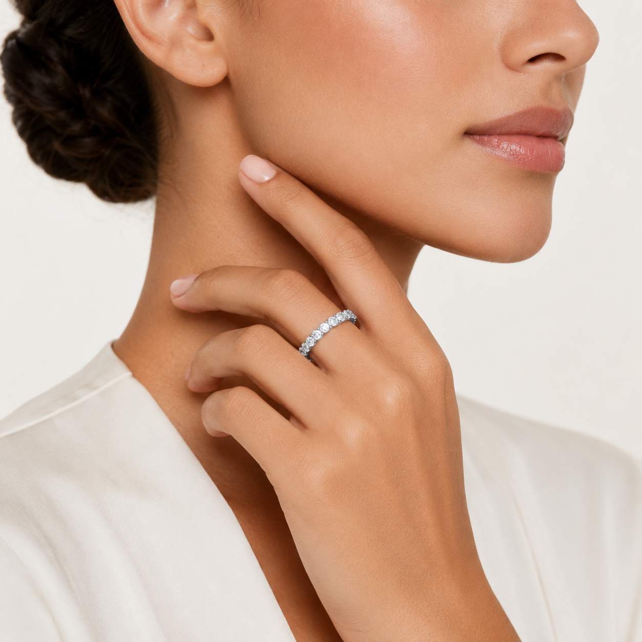 Tiffany & Co. Platinum Diamond Eternity Band