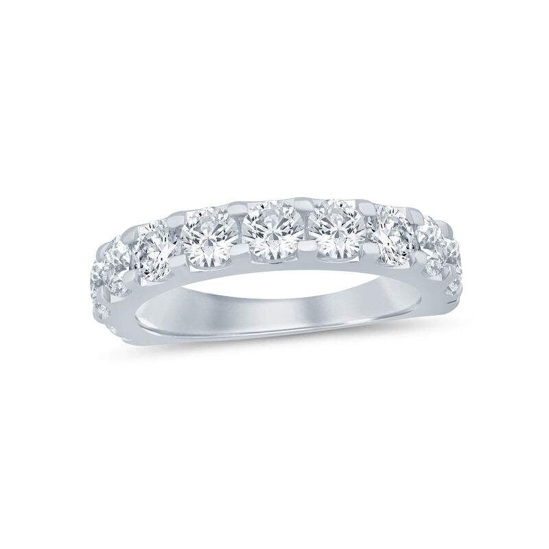 14K White Gold  ~2.00ctw Diamond Prong Set Band Provident Jewelery