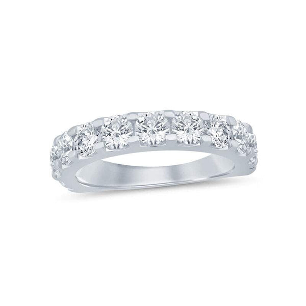 14K White Gold  ~2.00ctw Diamond Prong Set Band Provident Jewelery