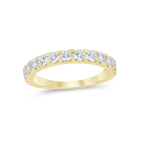 14K Yellow Gold ~1.00ctw Diamond Machine Prong Set Band Provident Jewelery