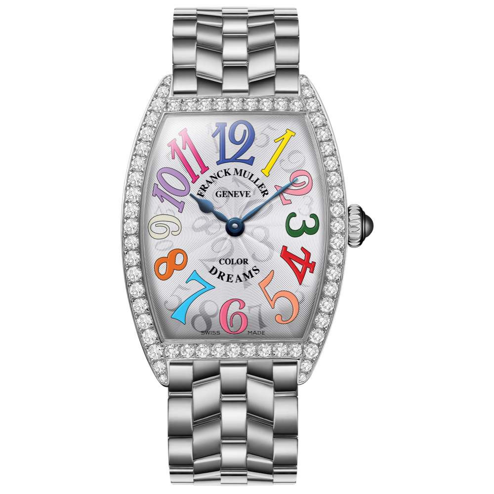 Franck Muller Curvex Color Dreams 0.78ct Diamond Stainless Steel Watch