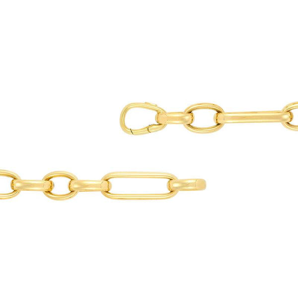 14K Bracelet Features Long And Short Oval Links. Provident Jewelery
