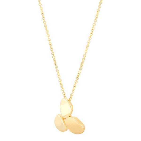 14K  Trio Oval Disc Pendant Provident Jewelery