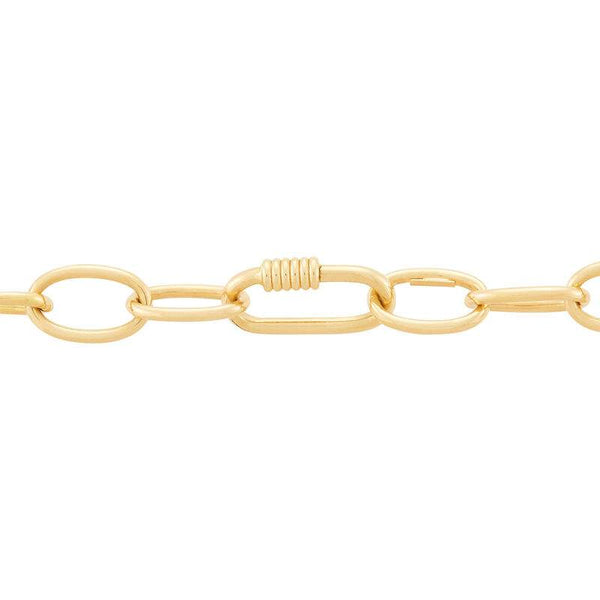 14K Large Oval Link Necklace - Provident Jewelry