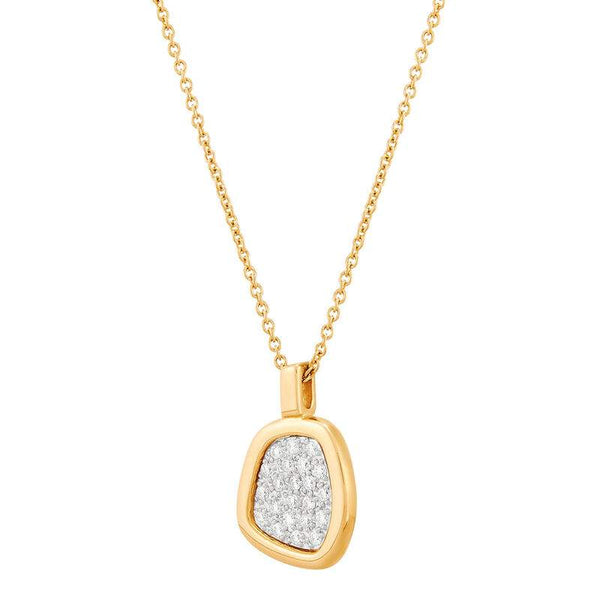 14K Diamond Pendant and Gold Chain
