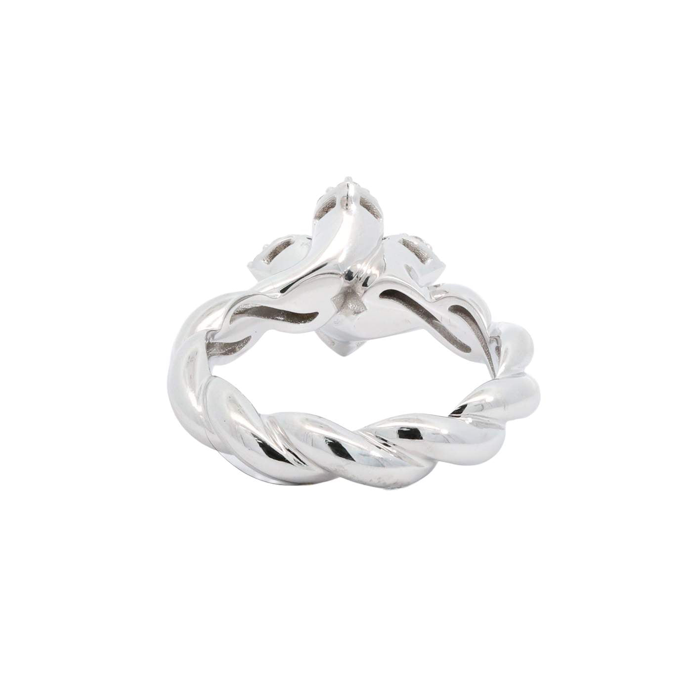 Roberto Coin Love in Verona 18kt White Gold 0.30ct Diamond Twist Ring