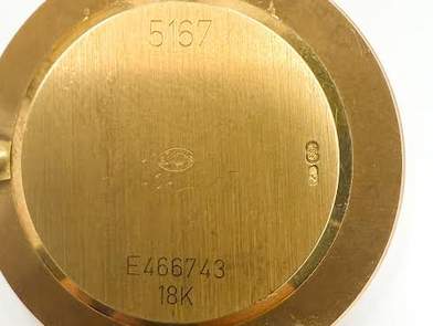 PRE-OWNED Watch; 18K Yellow Gold Rolex CELLINI Roman Mop Diamond Dial, Gold Attached Bracelet with Rolex Crown on Buckle, Manual Wind, Papers Dated 1991 Paris 5167/E466743 Provident Jewelery