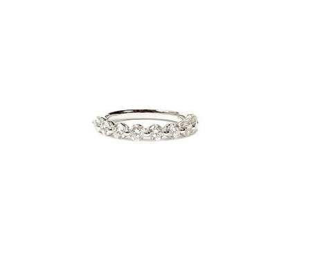 14kt White Gold 1.00ct G/VS2 Round Diamond Band