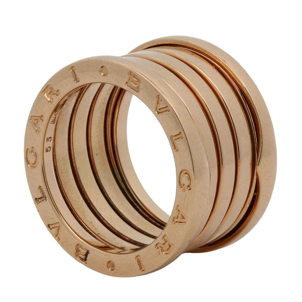 18K Yellow Gold BVGLARI BZero1 Ring, Size 6.5