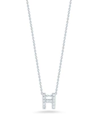 Roberto Coin 18K Love Letter 'H' Necklace