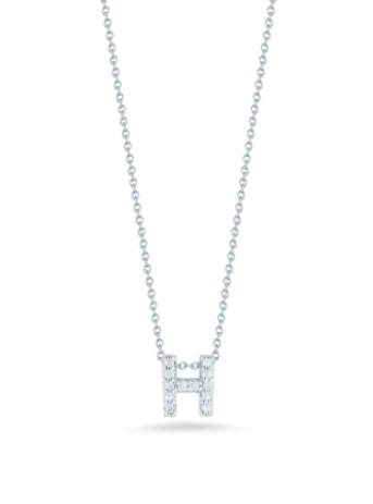 Roberto Coin 18K Love Letter 'H' Necklace