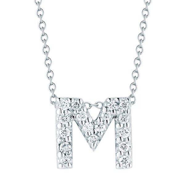 Roberto Coin 18k Love Letter 'M' necklace