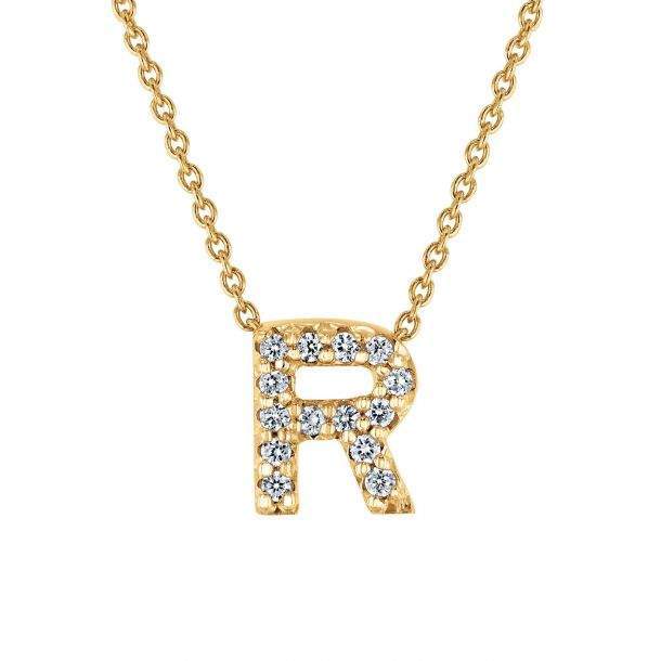 Roberto Coin 18K Love Letter 'R' Necklace