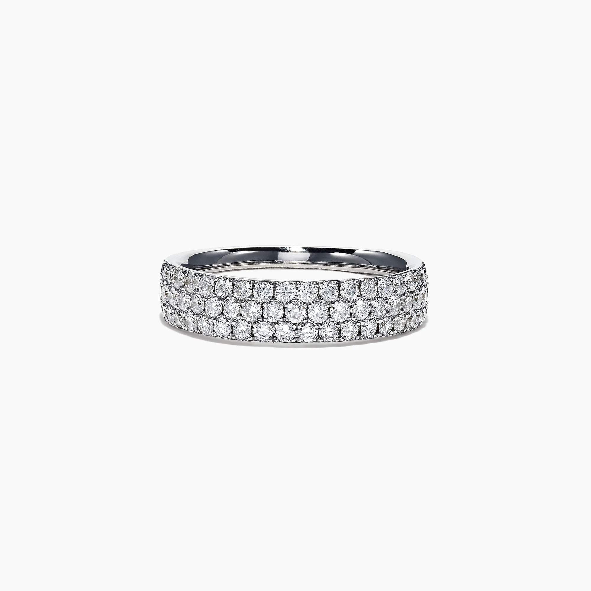 Designer: Effy 14K Yellow Gold Three Row  ~0.76ctw Diamond Band