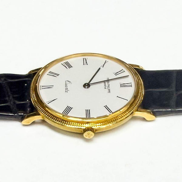 Pre-Owned Patek Philippe Calatrava 18kt Yellow Gold Quartz Watch