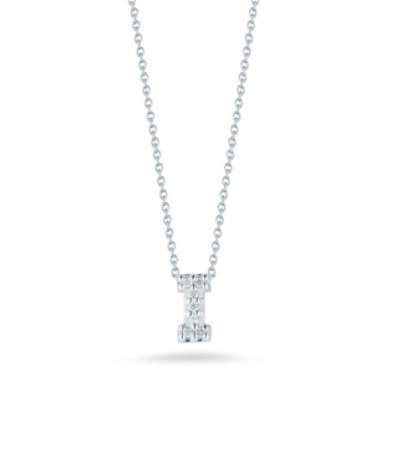 Roberto Coin 18K Diamond Love Letter "I" Necklace