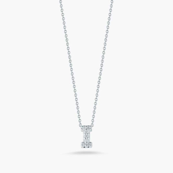Roberto Coin 18K Diamond Love Letter "I" Necklace