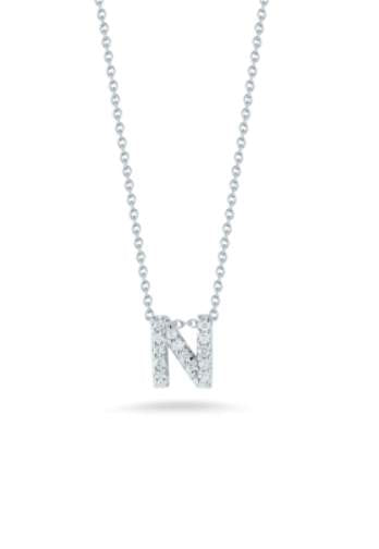 Roberto Coin 18K Diamond Love Letter "N" Necklace