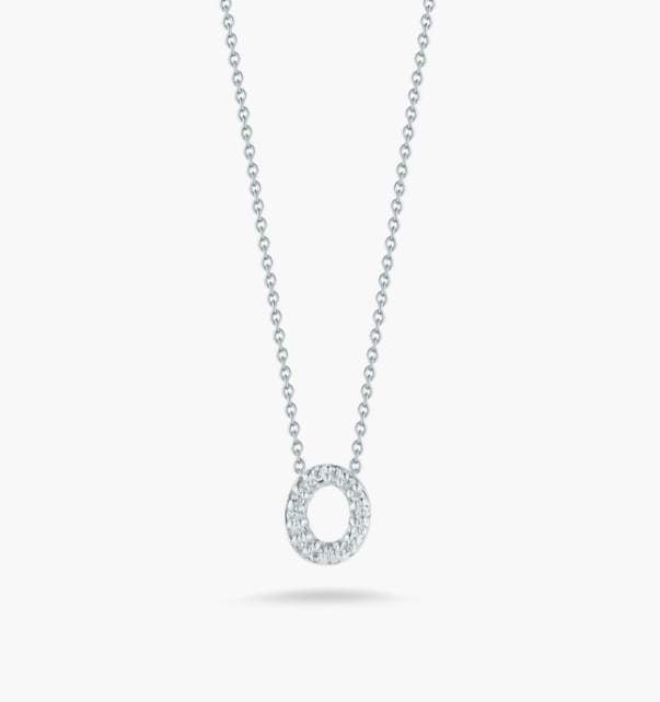 Roberto Coin Diamond Love Letter "O"