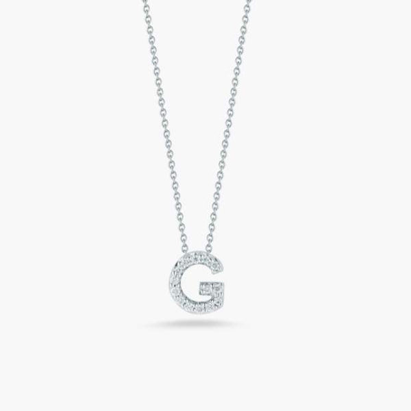 Roberto Coin Tiny Treasures Love Letter Diamond "G"