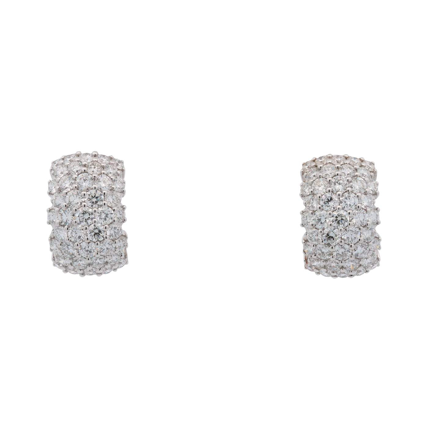 18kt White Gold 4.61ct Diamond Earrings