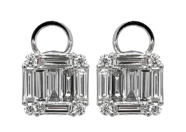 18kt White Gold 1.43ct Diamond Earrings
