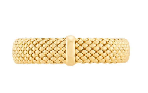 14K Mesh Stretch Slip On Bracelet - Provident Jewelry