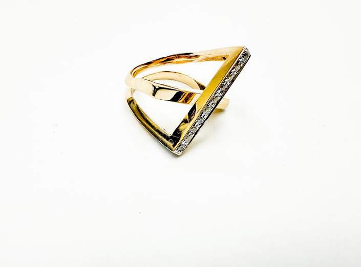 14K Diamond X Ring Provident Jewelery