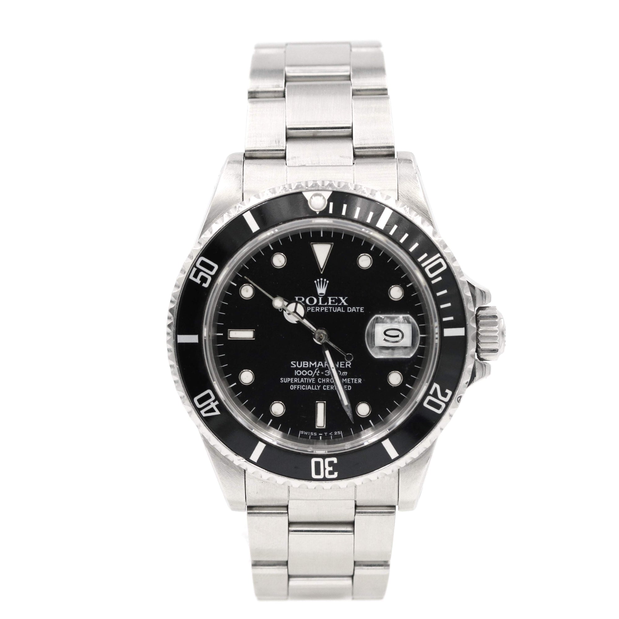Pre-Owned Rolex Steel Submariner, Black Dial And Bezel,  Circa 2006