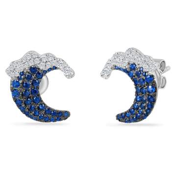 14K WHITE WAVE EARRINGS Provident Jewelery