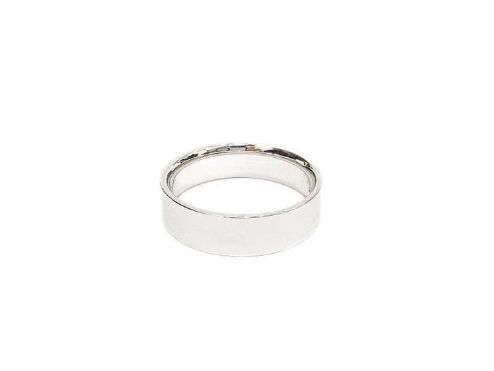 14K WG Flat 6mm Comfort Fit Band14K Flat 6mm Comfort Fit Band