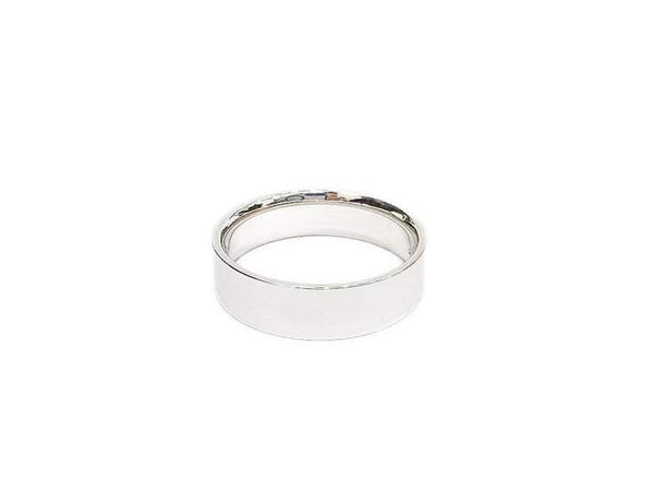14K WG Flat 6mm Comfort Fit Band14K Flat 6mm Comfort Fit Band