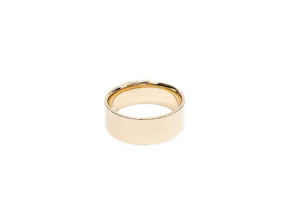 14K Yellow Gold Flat 7mm Comfort Fit Band,
