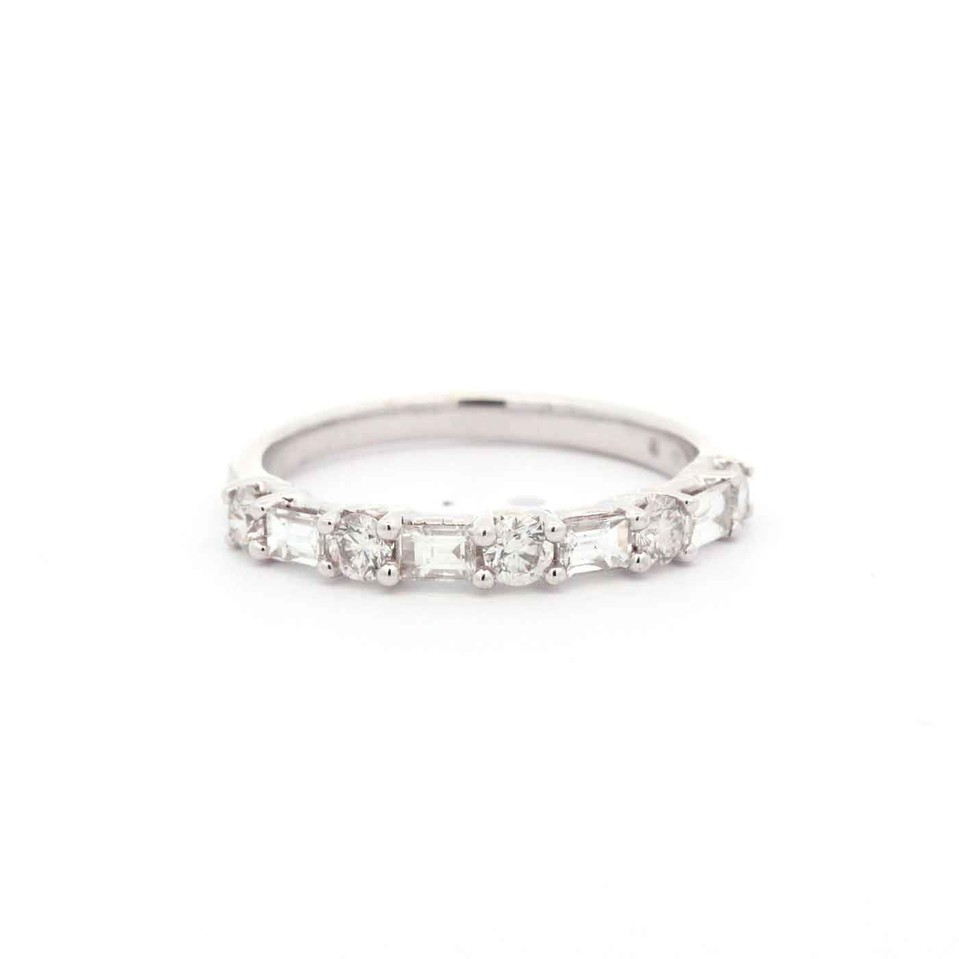 14K White Gold Fashion Ring With .81 Ctw In Diamonds