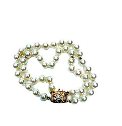 Mikimoto Double Pearl Bracelet Provident Jewelery