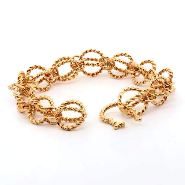 Tiffany and Co, 18K Circle Rope Bracelet, Jean Schlumberger