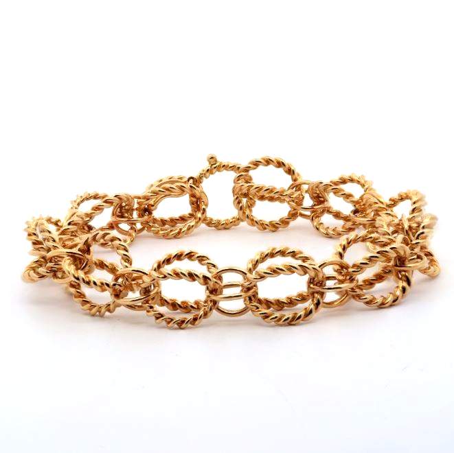Tiffany and Co, 18K Circle Rope Bracelet, Jean Schlumberger