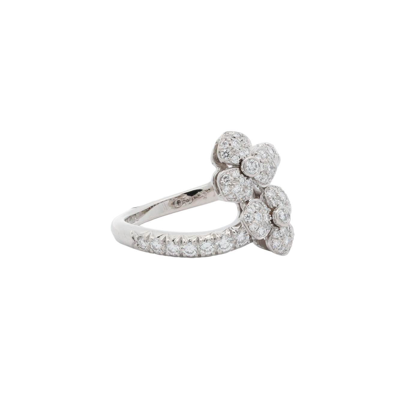 Tiffany & Co. Petal Bypass  ~.70ctw Diamond Ring, Made in France,