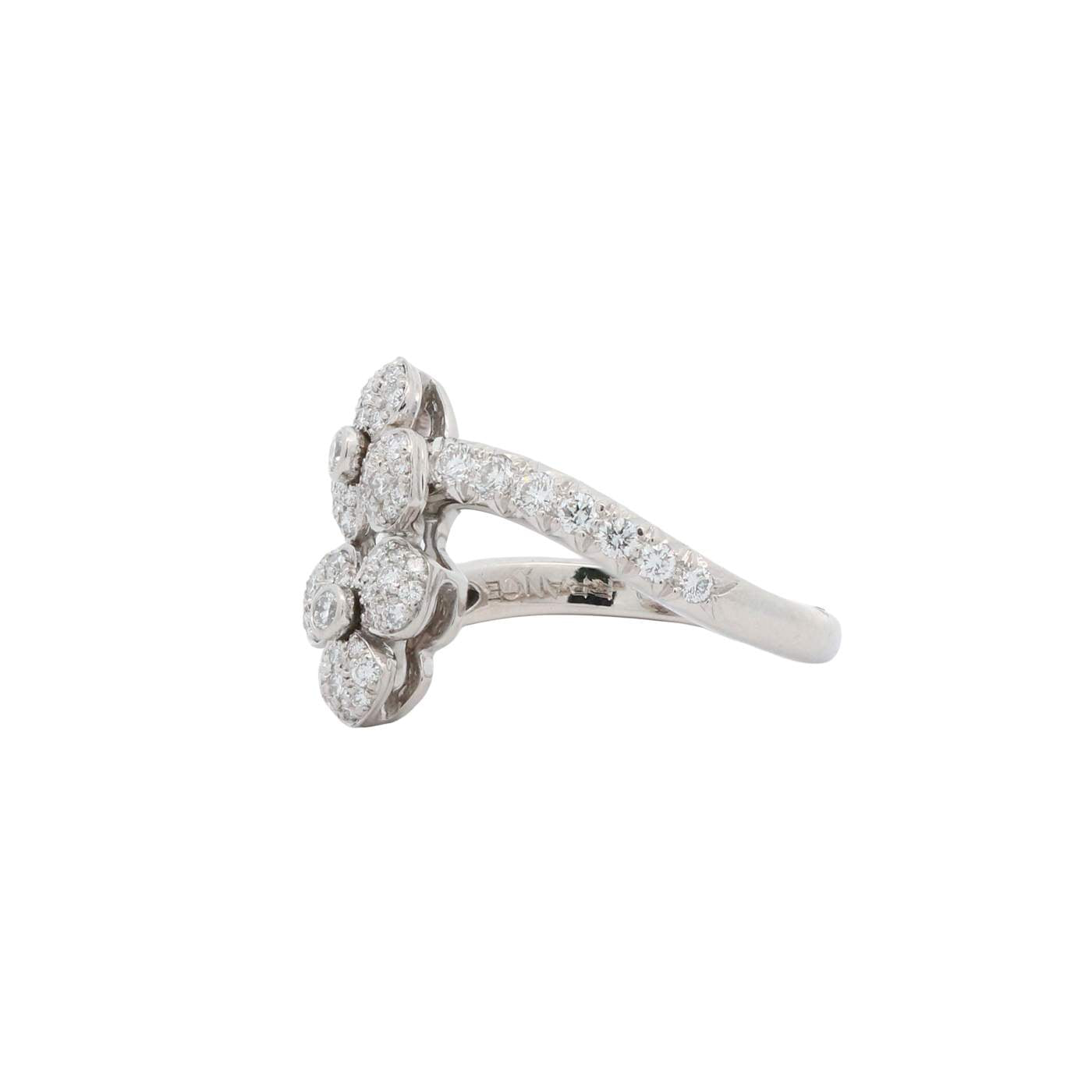 Tiffany & Co. Petal Bypass  ~.70ctw Diamond Ring, Made in France,